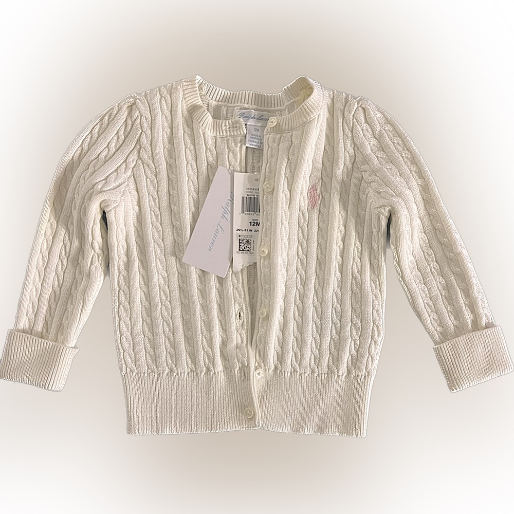 NWT Girls Ralph Lauren Cardigan 12mo
